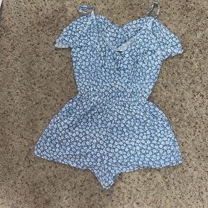 Women’s Romper; One Clothing light blue romper. XS